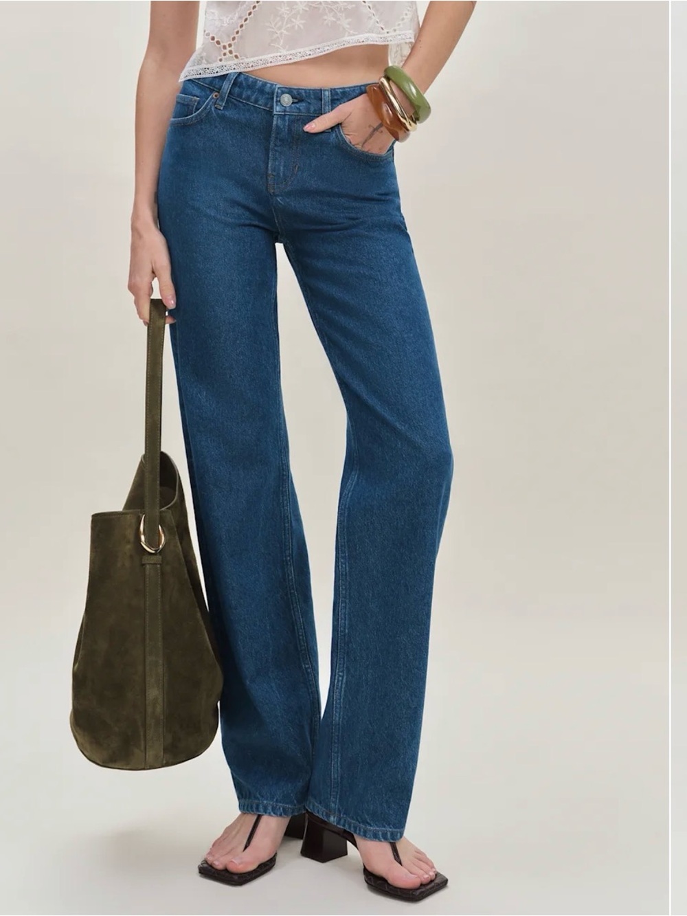 Reformation Low Rise Straight Jeans